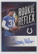 2017 Panini Absolute Rookie Reflex Signatures Red Quincy Wilson #RR-QW Auto 10r6