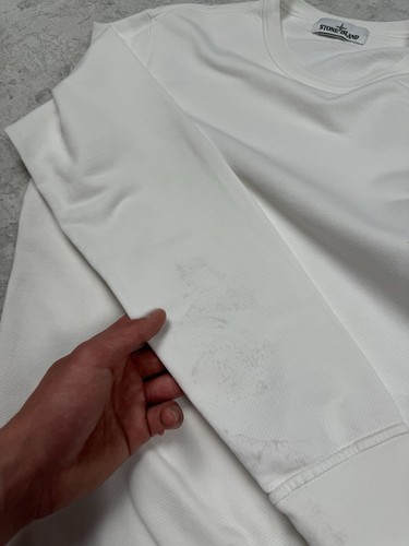 Stone Island White Sweatshirt Size L - Picture 18 of 18
