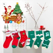 6 Pairs ofChristmas Socks for Kids Boys Girls