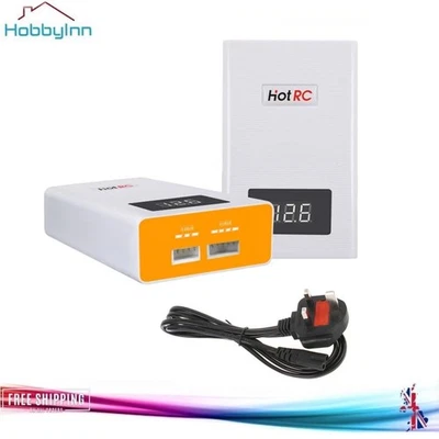 HOTRC RC Lipo Battery Charger Balance A400 11.1V (3S) 14.8v (4S) Lipo Car Batteries UK