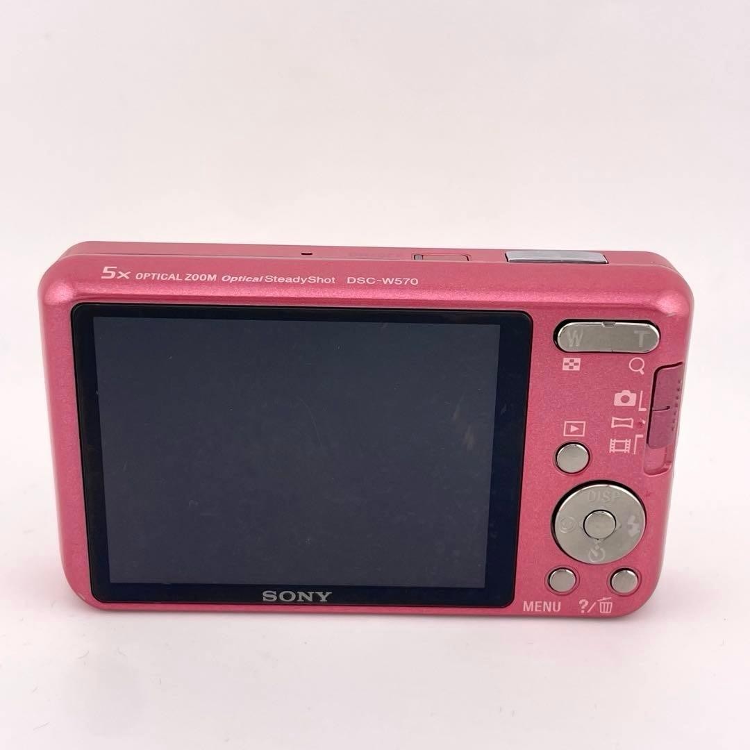 SONY Cyber-shot DSC-W570 Pink 5x Zoom 16.1 MP Digital Camera