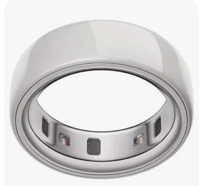 Authentic Oura Ring 4 Silver Size 10 *Ring Only*