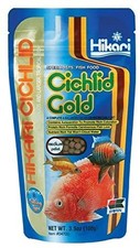 Hikari Cichlid Gold Medium Sinking Pellet Fish Food Color Enhancing 3.5-Ounce