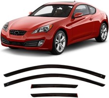 Window Visors Rain Guards Fit Hyundai Genesis Coupe 2009-2016 Wind Deflectors
