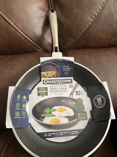 Granitestone Nonstick Fry Pan Ultra Durable Nonstick Skillet PFOA Free 10 Inch