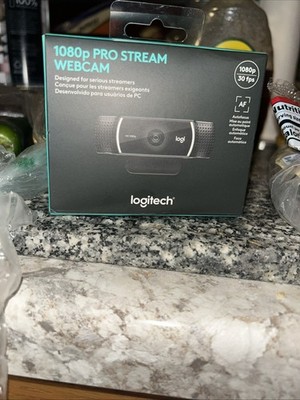 Logitech 1080p Pro Stream HD Webcam Black  960-001376 30 fps Brand New Sealed