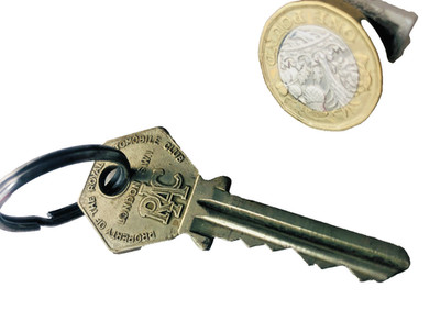 Key RAC Unknown Metal Vintage ra