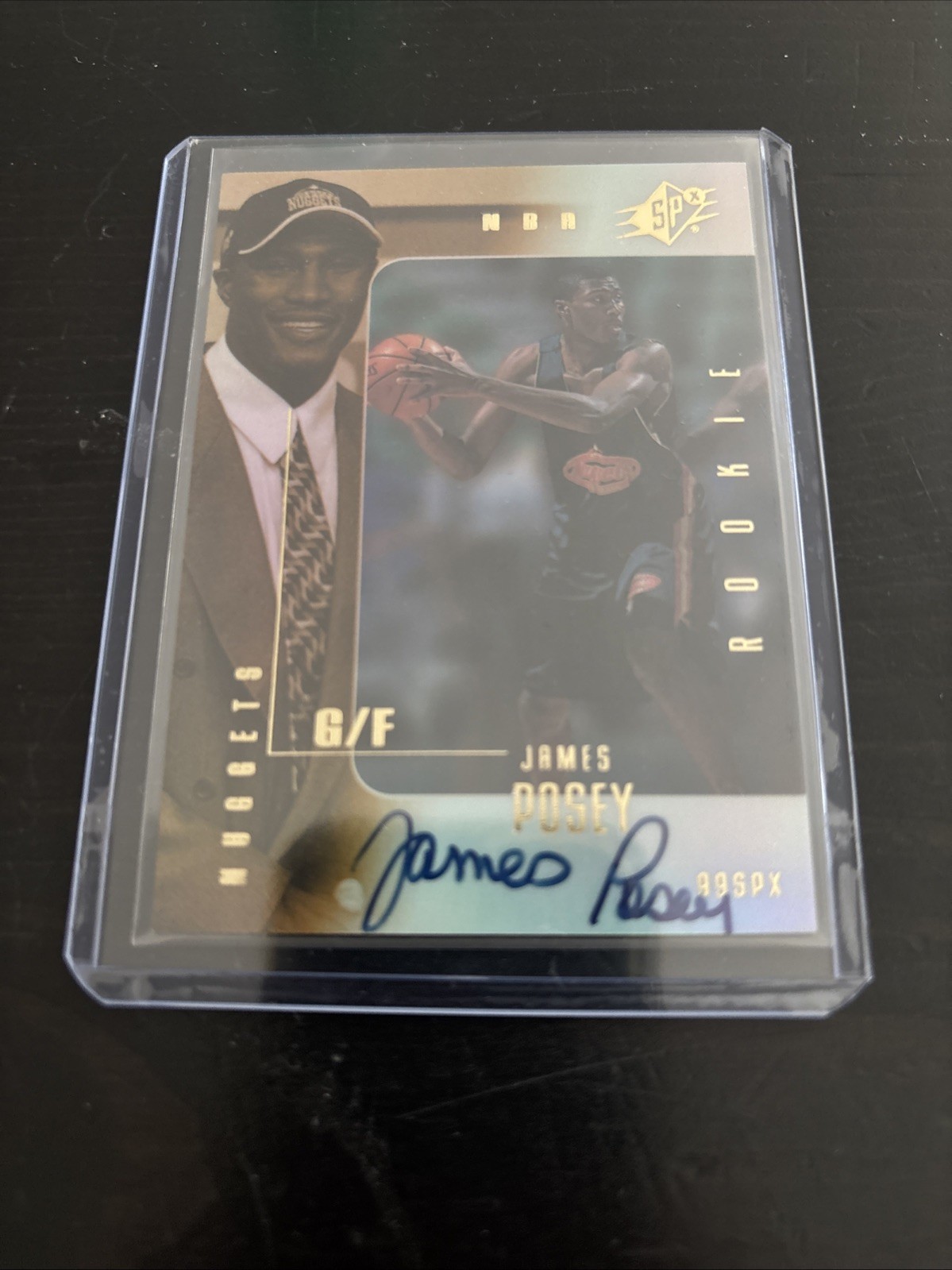 1999-00 SPx #108 James Posey Auto 2113 Of 2500