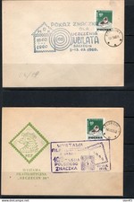 Poland 1959/60 4 Covers Phil Exh 100/1000 yr of Polish stamps Special cancel  17