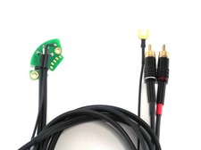 Technics SL 1200 1210 MK2 MK3 M3D MK3D MK5 MK6 Cinch Phono Kabel mit Masse | 1V