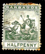 1892  Barbados  SC#71 SEAL OF COLONY  used VF