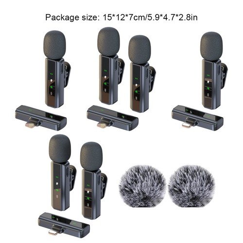 Clear Voice Sound Wireless Lavaliers Microphone For Phone Compatible With Most - Zdjęcie 2 z 16