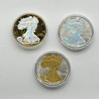 LOT OF 3 2005-06 American Silver Eagle $1 Reverse Holographic Colorized ASE COOL