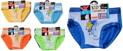 HH-COLLECTION 12 Pairs Pack Boys Briefs Stretchable Underwear Knickers Kids Soft Underpants
