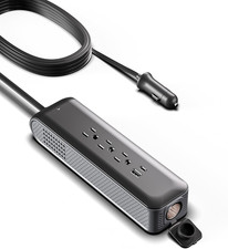 150W Car Power Inverter DC 12V to 110V AC, 18W USB-C USB-A Fast Charging, 3 AC