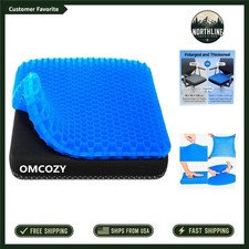 Plush Gel Seat Cushion With Zippered Cover - Relief For Office Wheelchair Plush Gel Seat Cushion With Zippered Cover - Relief For Office Wheelchair