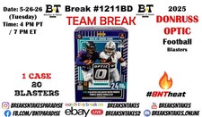 SAN FRANCISCO 49ERS 2025 Donruss Optic Football Blaster CASE Break #1211BD