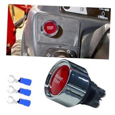 12V DC 50A Car Engine Ignition Switch, Engine Push Button SPST with LED Red