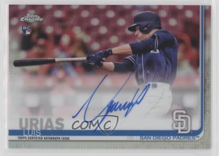 2019 Topps Chrome Rookie Auto Refractor 353/499 Luis Urias #RA-LU Auto 0eo6