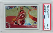 PSA 8 2009-10 TOPPS CHROME Lebron James Refractor #16