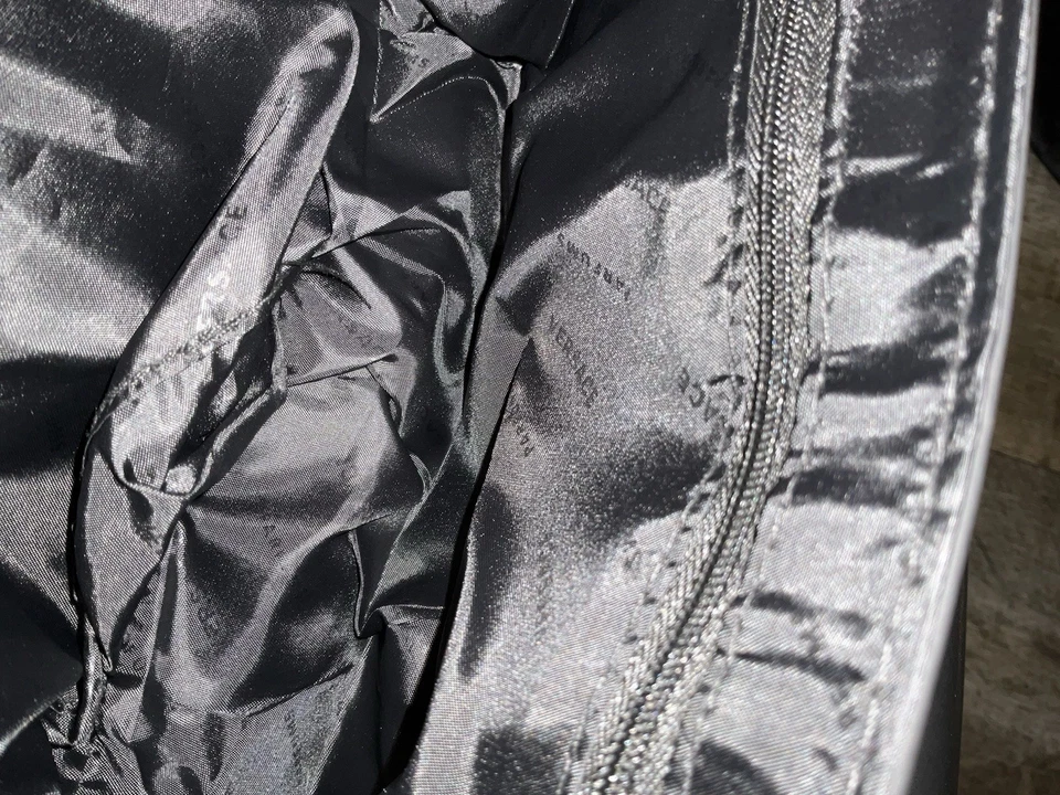 Versace Parfums Black Crossbody Bag with Gold Accent Strap - Image 4 of 4