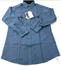 BLAUER MENS CLASSACT LONG SLEEVE RAYON SHIRT 8900 FRENCH BLUE HEATHER 15.5x34/35