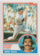 1983 Topps #135 Dwight Evans Boston Red Sox