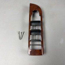 10-14 Gmc Yukon Chevy Tahoe Driver Front Window Switch Bezel Wood Grain Oem
