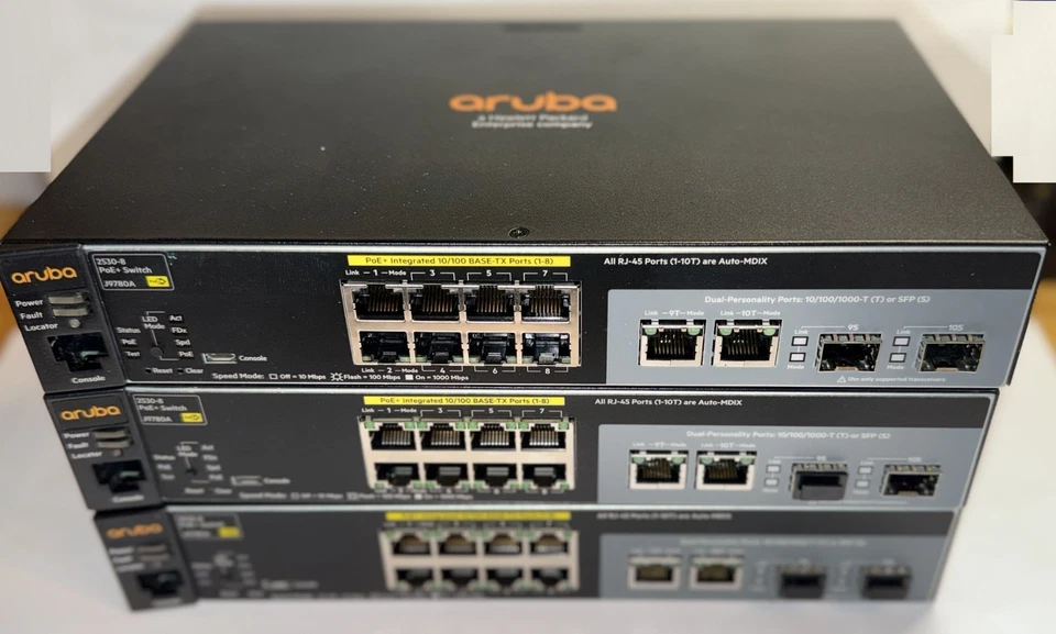 3x ARUBA HPE J980A - 2530-8 PoE+ w/o PWR - Bild 1 von 1