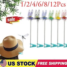 1/2/4/6/8/12Pcs Fake Dragonfly Clips Clip on Dragonfly for Outdoors 2026 New USA