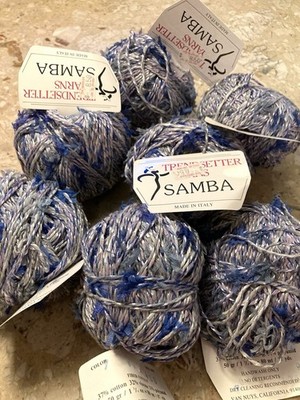 7 Balls Trendsetter Yarn Samba Made In Italy 37% Cotton 32% Viscose 31% Polyamid