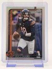 2025 Topps Chrome Caleb Williams Silver Refractor Chicago Bears NFL Football