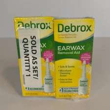 Lot Of 2 Debrox Ear Wax Removal Drops Microfoaming Ear Cleaning Solution 9/25
