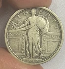 1917 Standing Liberty Quarter Type 1 Well Detailed Scratches