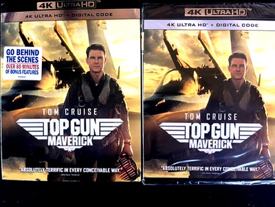 TOP GUN: MAVERICK-2022 4K Ultra HD-Digital W/ Slip & 80 Min of Features NEW