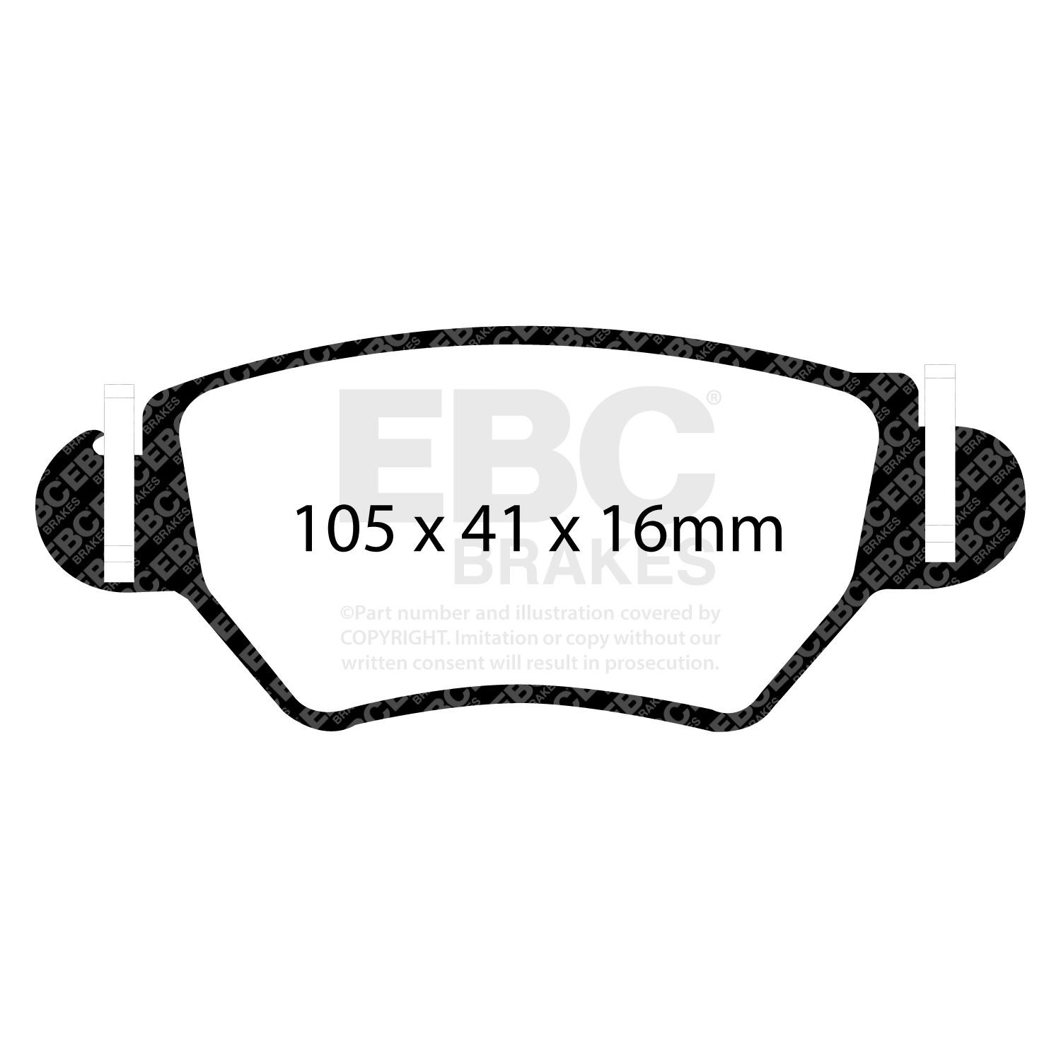 EBC DP31186C BRAKE PAD SET DISC BRAKE Rear