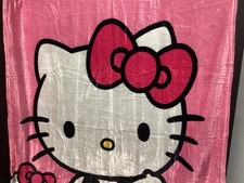 Hello Kitty Flowers  Bows 50X40 Fleece Blanket NWOT