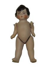 Antique German Bisque 3.75" Fully Jointed Miniature Doll