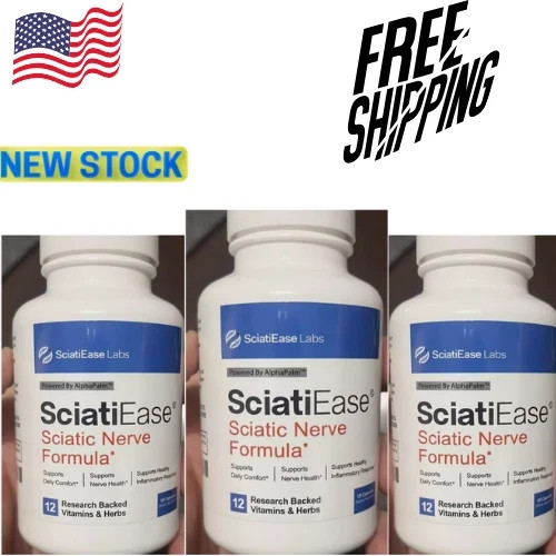 1Pack SciatiEase Labs Sciati Ease Sciatic Nerve Formula 120 Cap NEW ! Exp 2027% - Picture 1 of 3