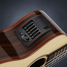 Pastilla de guitarra acústica de 5 bandas afinador incorporado preamplificador de control de tono de 5 bandas fácil