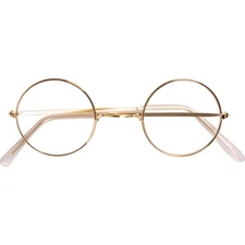 Gold Santa Claus Costume glasses - Round Fake Glasses For Men and Kids - Old ...