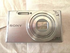 Sony Cyber-Shot DSC-W830 20.1MP 8x Digital Camera Silver Tested Japanese only
