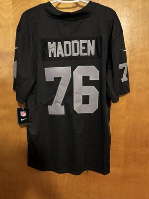 Nike NFL Raiders Jersey Black #76 Football Fan Apparel | eBay