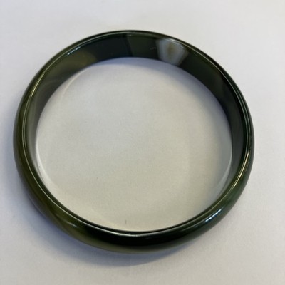 Jade Armreif Farbe dunkelgrün Größe 55