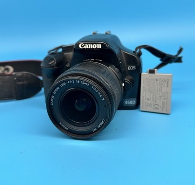 Canon EOS 450D Digital SLR Camera With EF-S 18-55mm Lens, Black