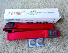 Beseen LED Armbands 2 PCS - High Visibility Running Gear for All Ages @d10