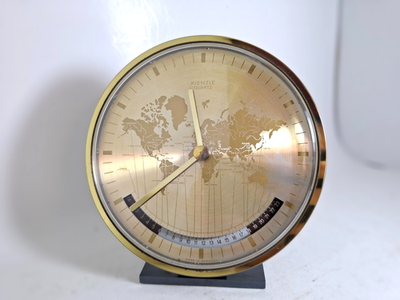 Rare Vintage Kienzle Quartz Battery Desktop Germany Time Clock