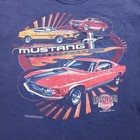 Vtg Muscle Car Classics Black Mens L T-Shirt Mustang Cotton Heavyweight 