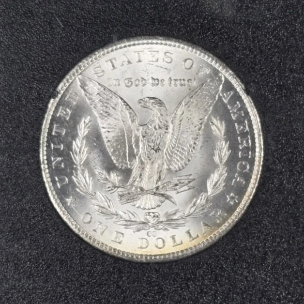 Dólar de plata Morgan 1884-CC $1 - NGC MS63 - Tesoro GSA - ¡Hermoso ejemplo GSA! Foto 4 de 4