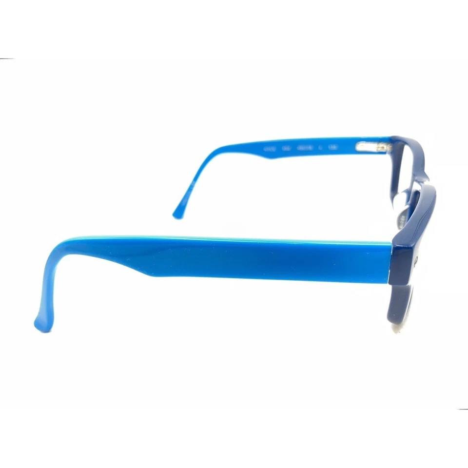 Marcos de gafas Marchon NYC Kids Kyle 454 azul rectangular 48-18 135 diseñador Foto 4 de 4